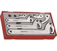 Teng Tools – Juego de llaves de gancho articuladas TTHP08, 8 piezas