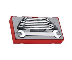 Tengtools TT6208 - Juego de 8 llaves fijas de dos bocas, métricas