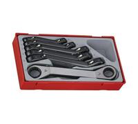 Tengtools TTRORS - Juego de 6 llaves con carraca acodadas, métrico
