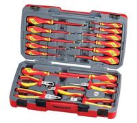 Tengtools TV18N - Juego de alicates y destornilladores aislados de 18 piezas