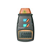 Tenlacum Tacómetro digital de mano sin contacto, rango de 2,5 RPM-99,999 RPM, pantalla LCD, medidor de velocidad del motor con 3 piezas de cinta reflectante