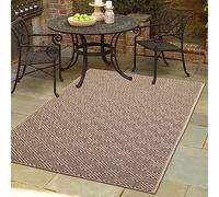 Teppich-Traum Alfombra de ensueño Interior/Exterior, patrón de Rombos, Resistente y Moderna, terraza balcón jardín, Resistente al Clima, 160x230 cm