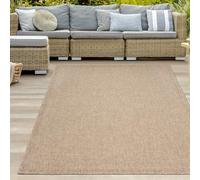 Teppich-Traum Alfombra de Exterior Resistente a la Intemperie sisal Look jardín terraza balcón Beige/Color Natural 120x170 cm