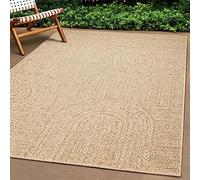 Teppich-Traum Alfombra In & Outdoor 160x230 cm Aspecto de sisal Natural Beige marrón jardín terraza balcón