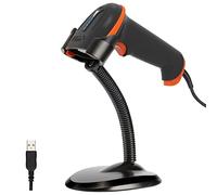 Tera Escáner de Código de Barras Láser USB 1D con Cable con Soporte ergonómico Lector de código de Barras ultralargo Patente de diseño: EU008489413, L5100Y-Z