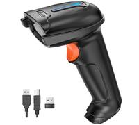 Tera Escáner de código de Barras QR 2D inalámbrico USB con Cable 1D 2D Lector de código de Barras inalámbrico para códigos de Barras Digitales/Impresos Funciona con Windows Mac Linux, D5100