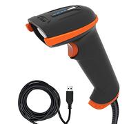 Tera Lector de código láser 1D Escáner de código de Barras con Cable de Mano A Prueba de Polvo A Prueba de Golpes Impermeable IP65 Compatible con iOS Windows para Biblioteca/Tienda,L5100Y
