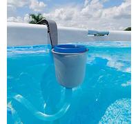 Terbse Skimmer De Superficie Deluxe, Manual Skimmer, Soporte Ajustable, Cesta De Filtro Extraíble, Compatible Con Piscinas Metal Y Ultra-Frame, 0.75 Horsepower