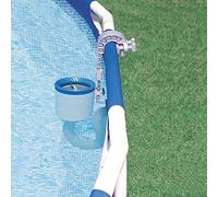Terbse Skimmer De Superficie Deluxe, Manual Skimmer, Soporte Ajustable, Cesta De Filtro Extraíble, Compatible Con Piscinas Metal Y Ultra-Frame, 0.75 Horsepower