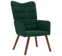 Terciopelo suave estable Madera contrachapada metal Relax Sala Estar Modelo | Sillón Relax Terciopelo Verde Oscuro con Respaldo Reclinable y Reposabrazos Acogedor para Sala Estar Dormitorio Oficina