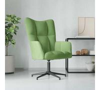 Terciopelo suave Giratorio 360 grados Modelo estándar Verde 62x68x91 cm | Sillón Relax Terciopelo Verde Claro Giratorio 360 Grados Oficina Salón Moderno Resistente