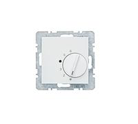 Termostato de ambiente Hager Berker con contacto inversor Blanco - 20261909