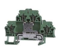 Terminal 2.5qmm gn/ye - Bloque de terminales a tierra 2 polos 5 mm ZDK 2.5PE | Weidmüller | ZDK 2.5PE | 1690000000 | Terminal de conductor de protección