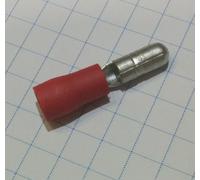 Terminal cilindrico macho aislado 4mm 0,25-1,65mm