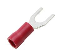Terminal horquilla Ø6,4mm aislado cables 1-2,63mm color rojo pvc-1506