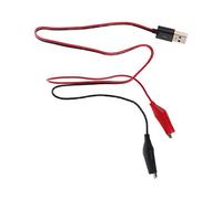 Terminales de prueba de cocodrilo de 55 cm, abrazadera a USB macho, adaptador de alimentación, cable de alambre, accesorios de línea, cable de repuesto de banana, enchufe, tornillo, soldadura, cubo