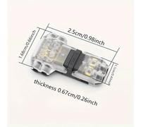 Terminales enchufables de conexión rápida para cables T2 - Uniones de enchufe automático sin soldadura/desenvoltura, accesorios eléctricos profesionales Conectores enchufables para cables Accesorios T