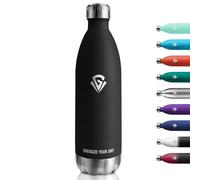Termo Botella Agua 1L, Cantimplora Acero Inoxidable sin BPA, Botella Termica Reutilizable a Prueba de Fugas, Botella Agua para Niños, Escuela, Oficina, Gimnasio y Actividades al Aire Libre