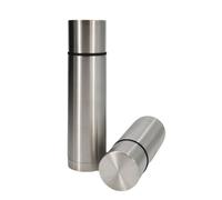 Termo de Acero Inoxidable 500ml, 1L. Botes Termica para Líquido, Cantimplora de Agua Caliente. Recipiente Grande para Mantener Agua Caliente, Café, Te. Termo Thermosport, Acero Inoxidable, Medida Diám