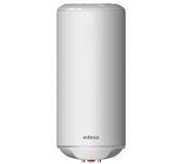 Edesa One 80L, termo eléctrico 80 litros, Calentador de agua vertical, Garantía total 3 años, medidas 85,7 x 43,3 x 45,1cm, color blanco, Fabricado para ser instalado en España