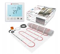 Termofol - Set de esterilla calefactora con termostato H1 - Suelo radiante eléctrico para baño, sala de estar y cocina - Lámina calefactora con potencia de calentamiento 150W/m² - Superficie 8,0 m²