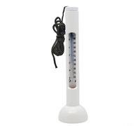 Termómetro Agua ABS y Tubo Vidrio para cloro Termómetro Agua(White)