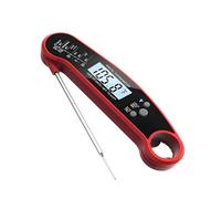 Termometro Cocina, Termometro Horno Digital, Instantánea De 0,8s, Con Sonda Larga Plegable Y Pantalla Lcd, Resistente Al Agua Ipx6, Meat Thermometer, Para Carne, BBQ, Horno