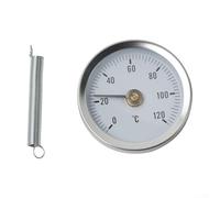 Termómetro de acero galvanizado con abrazadera del tubo para la gama industrial de la supervisión de la temperatura de la tubería 63m m 0-120C