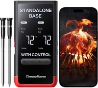 Termómetro de carne Bluetooth inteligente, sin cables, con 6 sensores y alcance Wi-Fi ilimitado