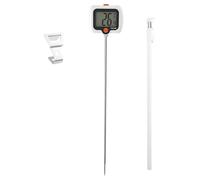 Termómetro De De Cocina - Instrumento De Medición De Sonda Larga Con | Gancho para olla,termómetro de alimentos con pantalla giratoria,para restaurante al aire libre freír cocinar a la parrilla