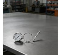 Termómetro de horno de acero inoxidable 0-600 C con sonda de 1 m para parrilla y caldera de barbacoa, indicador de alta temperatura para dial