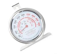 Termómetro de horno de acero inoxidable para hornear y asar, medidor preciso de alta temperatura con pantalla grande, herramienta de cocina de acero inoxidable 430 para uso en parrilla y horno