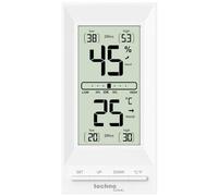 Termómetro de oficina, termómetro, termómetro higrómetro, pantalla de comodidad de la habitación, función de calibración, temperatura interior, humedad interior, pantalla de tendencia