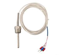 Termómetro de resistencia PT100, sonda de acero inoxidable, cable de 3 núcleos, 3 metros, rango de -50 C a 200 C para caldera