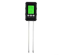 Termómetro de suelo profesional y medidor de pH para jardín, 6 pulgadas, nutriente digital para plantas con sensor de luz solar y humedad