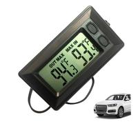 Termómetro de temperatura, termómetro para coche, portátil ABS Mini LCD digital interior exterior digital para el hogar coche