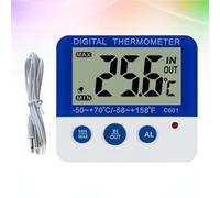 Termómetro Digital C601 Azul para Interiores y Exteriores