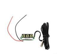 Termómetro digital con sonda de temperatura, pantalla LED -50 ~ 125 °C, para monitoreo de temperatura de la habitación del refrigerador del coche (amarillo)