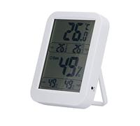 Termómetro digital de pantalla grande, higrómetro, medidor de temperatura y humedad de alta precisión con función de memoria para uso en interiores y exteriores, oficina en casa,