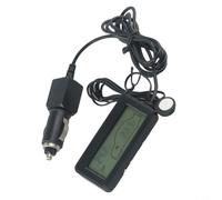 Termómetro digital LCD para coche, temperatura interior y exterior