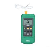 Termómetro digital registrador de datos MS6514 Interfaz USB de doble canal, soporta termopares K/J/T/E/R/S/N, rango de -200 a 1372 °C, pantalla LCD