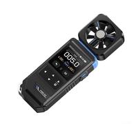 Termómetro higrómetro anemómetro profesional 3 en 1, FAM-02, medidor digital de velocidad del viento con grabación de curvas, alarma de vibración de luz de sonido para HVAC