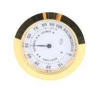 Termómetro higrómetro redondo, mini higrómetro analógico de 38 mm para guitarra, medidor de humedad y temperatura para el cuidado instrumentos musicales como violín guitarra, y mon