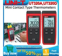 Termómetro Higrómetro UNI-T UT320D UT320A, Tipo de Contacto con Termopar, Doble Canal K/J, Medidor de Temperatura, Probador de Higrómetro UT320A