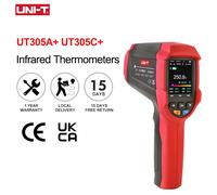 Termómetro infrarrojo Digital UNI-T, medidor de temperatura láser Industrial sin contacto, pirómetro, UT305C + UT305A +, 50-2200 UT305C PLUS