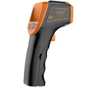 Termómetro infrarrojo sin contacto, temperatura IR digital de -50 °C a 600 °C, puntero, retención de datos y apagado automático para industrial, barbacoa, HVAC y para medición de temperatura de