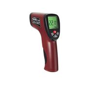 Termómetro infrarrojo Testboy TV 329 (medición de temperatura sin contacto de alta precisión, para clima, con óptica de medición avanzada 12:1, con pantalla LCD verde), rojo