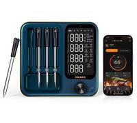 Termómetro para carne con 4 sondas, conexión WiFi 5G y Bluetooth, compatible con Apple Watch
