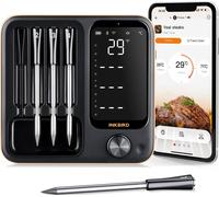 Termómetro para carne, sondas inalámbricas, conectividad inteligente con la aplicación, para 4 muestras