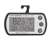 Termómetro para frigorífico, succión magnética IPX4, pantalla LCD, termómetro integrado con imán para colgar, termómetro para congelador, hospital, laboratorio